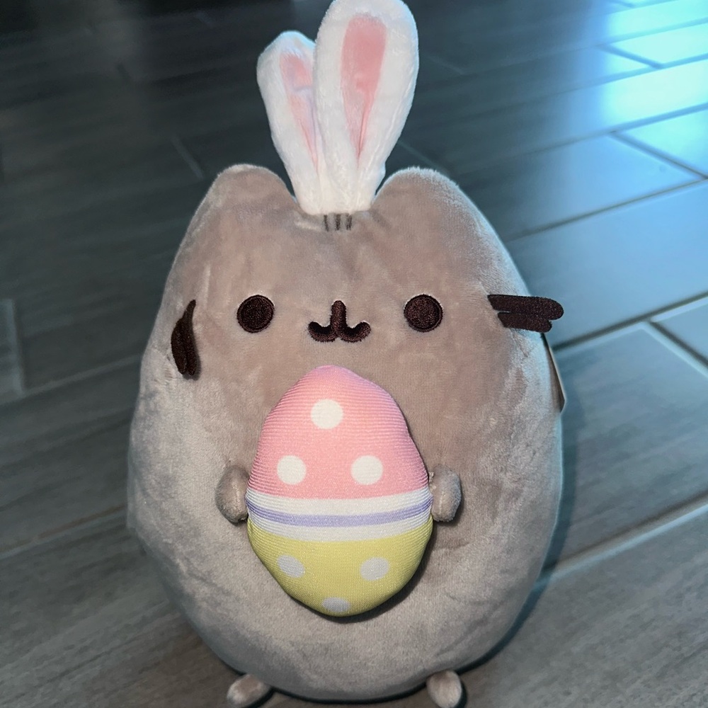Easter bunny pusheen plush